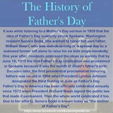 father's day history facts.